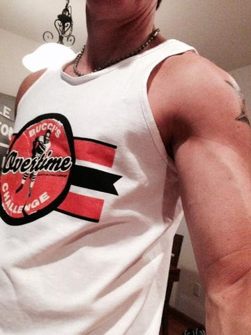 Bucci's Overtime Challenge Logo Front Tank (White)